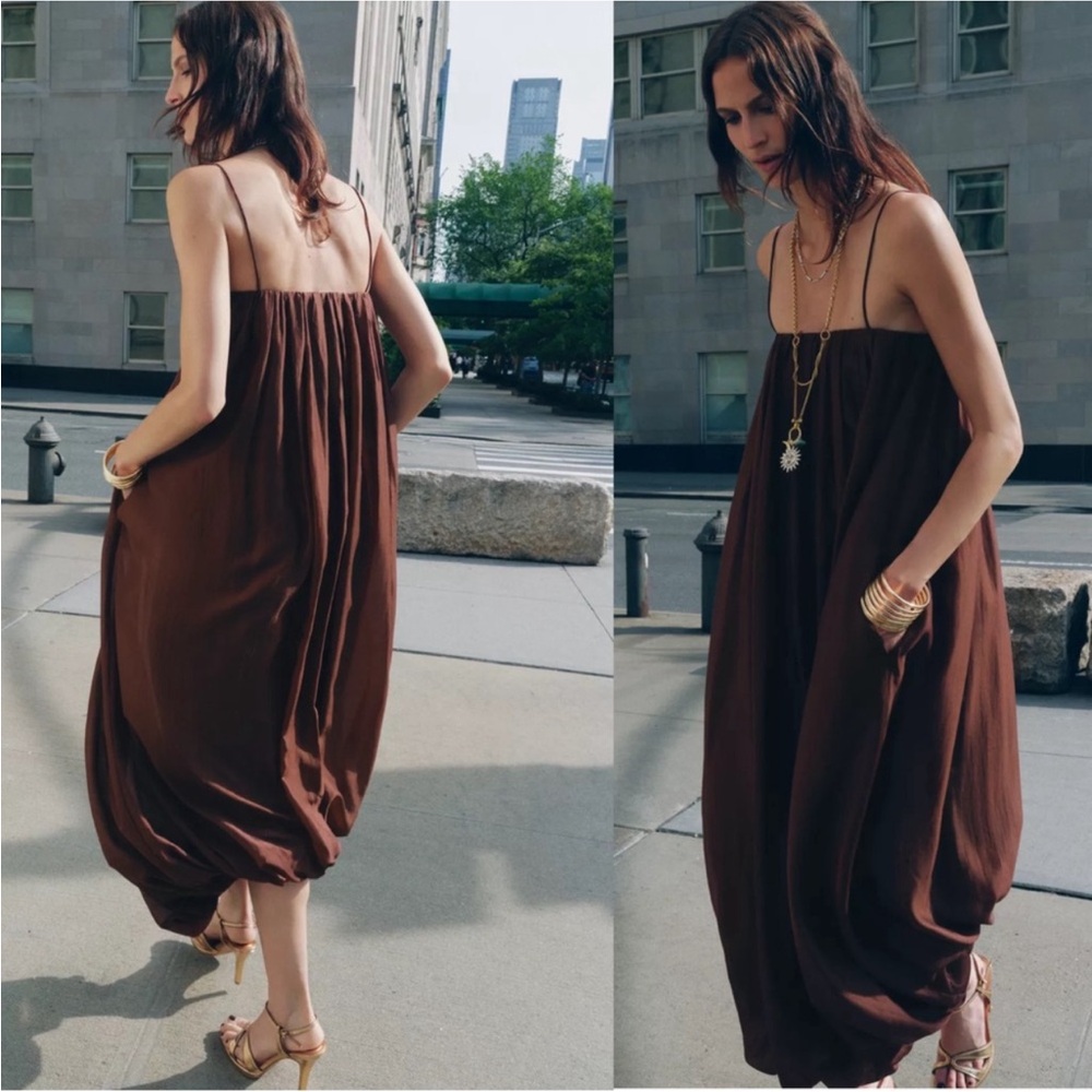 Zara multi position balloon dress - Picture 3 of 8